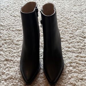 Vici Sleek Black Ankle Booties